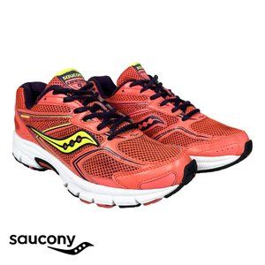 Saucony Women's Cohesion 9 Grid  S15262-4 Coral / Purple / Yellow